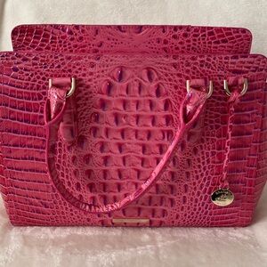 Brahmin small Finley Phlox Pink with wallet set, NWOT